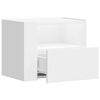 vidaXL Tables de chevet murales 2 pcs blanc 45x30x35 cm