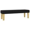 vidaXL Sommier &agrave; lattes de lit avec matelas Noir 140x200 cm Tissu