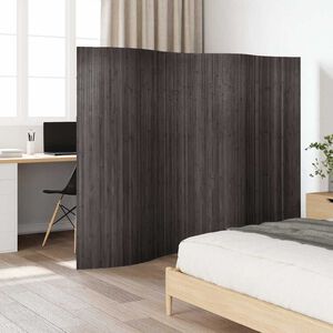 vidaXL Cloison de s&eacute;paration bambou gris largeur 250 cm hauteur 165 cm
