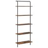 vidaXL &Eacute;tag&egrave;re Ch&ecirc;ne fum&eacute; 60 x 24 x 168 cm Bois d'ing&eacute;nierie