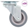 vidaXL 36 pcs Roulettes pivotantes 50 mm