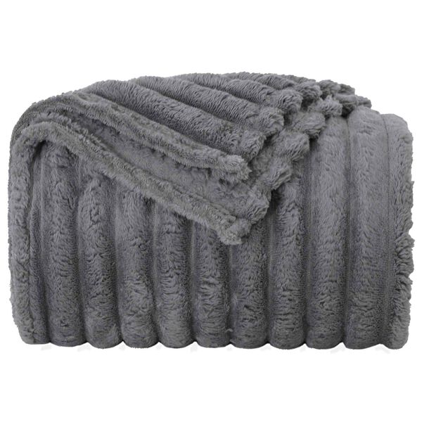 vidaXL Jet&eacute; Gris fonc&eacute; 270 x 240 cm Toison