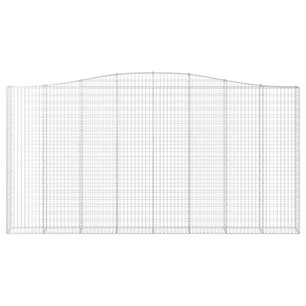 vidaXL Paniers &agrave; gabions arqu&eacute;s 4 pcs 400x30x200/220 cm Fer galvanis&eacute;