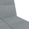 vidaXL Canap&eacute;-lit &agrave; 2 places avec repose-pied gris clair tissu