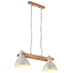 vidaXL Lampe suspendue industrielle 25 W Argent&eacute; 109 cm E27