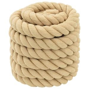 vidaXL Corde de bateau 5 m 4 Naturel PP