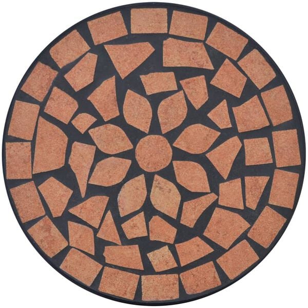 vidaXL Table d'appoint Mosa&iuml;que Terre cuite