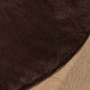 vidaXL Tapis de surface Rond HUARTE Marron &Oslash; 200 CM Polyester