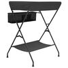 vidaXL Table &agrave; langer Anthracite Fer