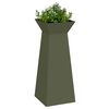 vidaXL Jardinière à pilier 2 pcs Olive 40 x 40 x 100 cm