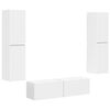 vidaXL Ensemble meuble TV 6 pc Blanc Bois d'ing&eacute;nierie