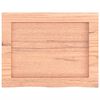vidaXL Comptoir de salle de bain marron 40x30x(2-4) cm bois traité