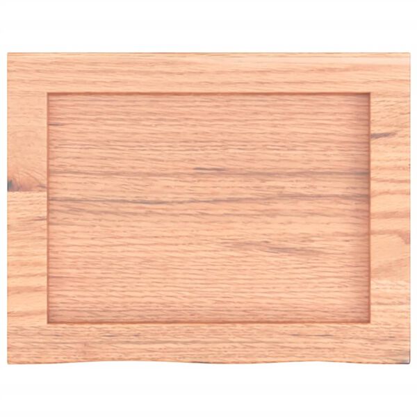 vidaXL Comptoir de salle de bain marron 40x30x(2-4) cm bois traité