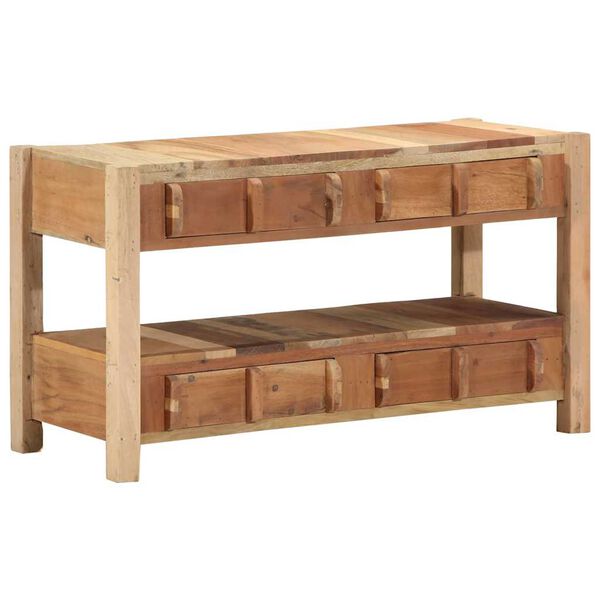 vidaXL Meuble TV Marron 83 x 33 x 46 cm Bois Recycl&eacute; Solide