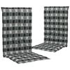 vidaXL Coussins de chaise de jardin lot de 2 Multicolore 120x50x3 cm