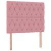 vidaXL Lit avec rangement et LED avec LED Rose 120 x 200 cm Velours