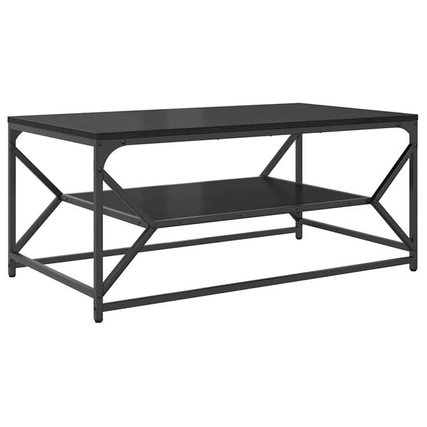 vidaXL Table basse Ch&ecirc;ne noir 90 x 50 x 40 cm