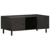vidaXL Table basse noir 100x54x40 cm bois massif de manguier