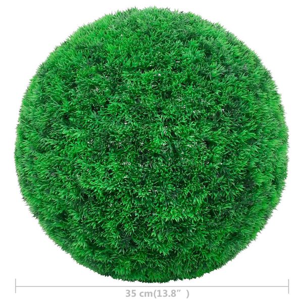 vidaXL Boules de buis artificielles 2 pcs 35 cm