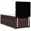 vidaXL Sommier &agrave; lattes de lit avec matelas Marron fonc&eacute; 90x190 cm