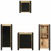 vidaXL Ensemble de mobilier de salle de bain avec &eacute;tag&egrave;re 4 pcs