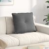 vidaXL Coussin de Dos Gris fonc&eacute; 60 x 50 cm Tissu en microfibre