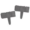 vidaXL Cl&ocirc;ture de jardin/pelouse plastique aspect de pierre 41 pcs 10m