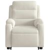 vidaXL Fauteuil inclinable &eacute;lectrique cr&egrave;me velours