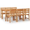 vidaXL Ensemble &agrave; manger de jardin 7 pcs Bois de teck solide