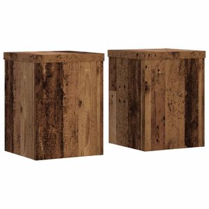 vidaXL Supports pour plantes 2 pcs vieux bois bois d'ing&eacute;nierie