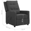 vidaXL Fauteuil inclinable Gris fonc&eacute; Tissu