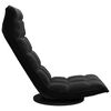 vidaXL Chaise de sol pivotante Noir Velours