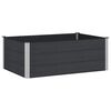 vidaXL Jardini&egrave;re sur&eacute;lev&eacute;e Noir 150 x 100 x 54 cm WPC et Aluminium