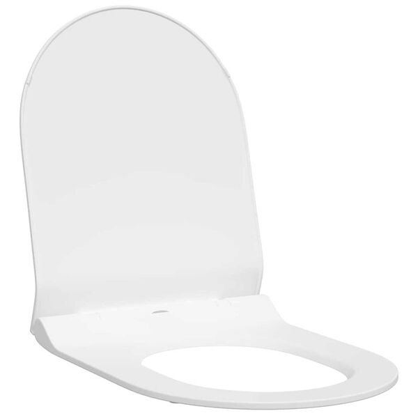 vidaXL Siège de toilette Réglable Blanc 48,5 x 36 x 5 cm Polypropylène