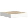 vidaXL &Eacute;tag&egrave;res murales 2 pcs Ch&ecirc;ne et blanc 23x23,5x3,8 cm MDF