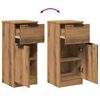 vidaXL Buffets 2 pcs ch&ecirc;ne artisanal 30x30x70 cm bois d'ing&eacute;nierie