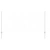 vidaXL Poteau de cl&ocirc;ture. 5 pcs Argent&eacute; 120 cm Acier