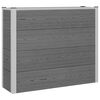 vidaXL Jardini&egrave;re sur&eacute;lev&eacute;e Gris 100 x 30 x 22 cm WPC et Aluminium