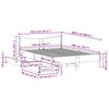 vidaXL Cadre de lit avec tiroirs blanc 150x200 cm bois de pin massif