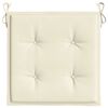 vidaXL Coussins de chaise de jardin lot de 4 cr&egrave;me 40x40x4 cm