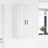vidaXL Armoire de cuisine avec &eacute;tag&egrave;re Blanc brillant 60 x 31 x 100 cm