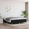 vidaXL Sommier &agrave; lattes de lit avec matelas Noir 160x200 cm Tissu
