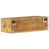 VidaXL Meuble TV mural 60x30x19 cm bois massif de manguier brut