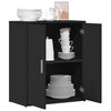 vidaXL Buffet noir 60x31x70 cm bois d'ing&eacute;nierie