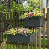 LECHUZA Jardini&egrave;re Balconera Color 80 ALL-IN-ONE ardoise 15683