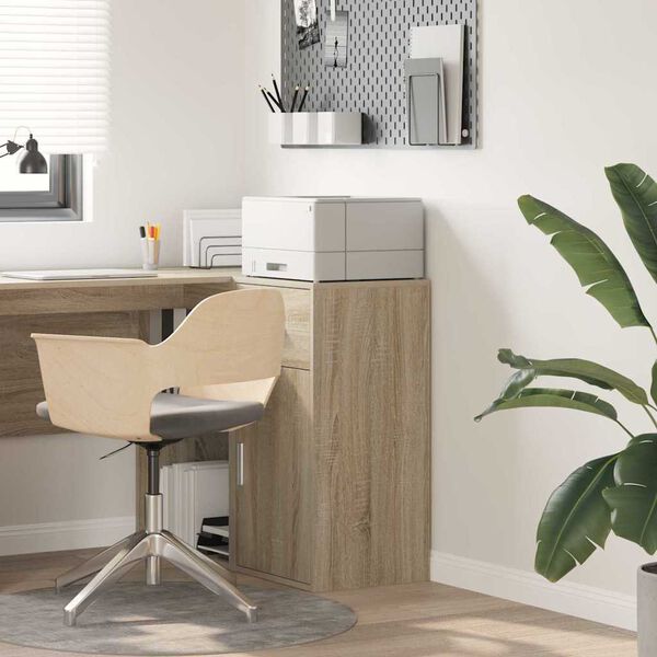 vidaXL Buffet avec tiroir Ch&ecirc;ne Sonoma 38 x 34 x 75 cm