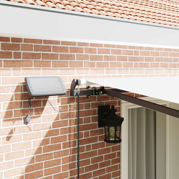 vidaXL Auvent R&eacute;tractable Blanc 400 &times;350 cm tissu