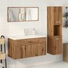 vidaXL Ensemble de meubles salle de bain 4 pcs bois d'ing&eacute;nierie