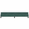 vidaXL Lit &agrave; ressorts avec matelas Vert fonc&eacute; 120 x 190 cm tissu