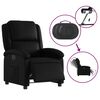 vidaXL Fauteuil inclinable &eacute;lectrique Noir Similicuir